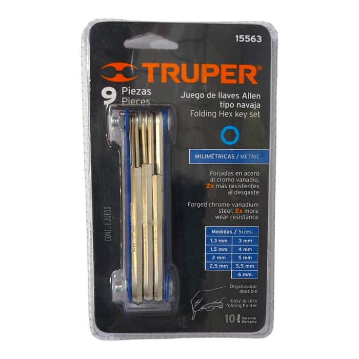 סט מפתחות אלן אולר מ";מ 9 יחידות