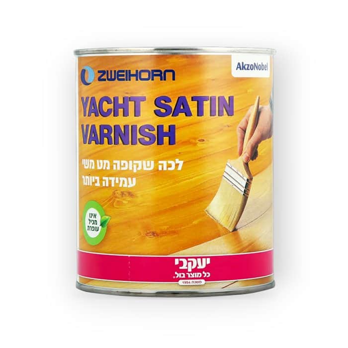 יכט ורניש לכה שקופה מט לעץ עם עמידות חיצונית גבוהה! 250 מ";ל