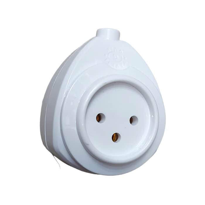 שקע כפול 2 צדדים לכבל מאריך