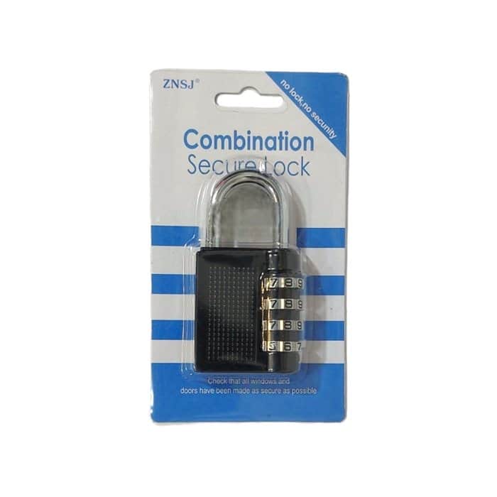 מנעול תליה קוד 4 מספרים