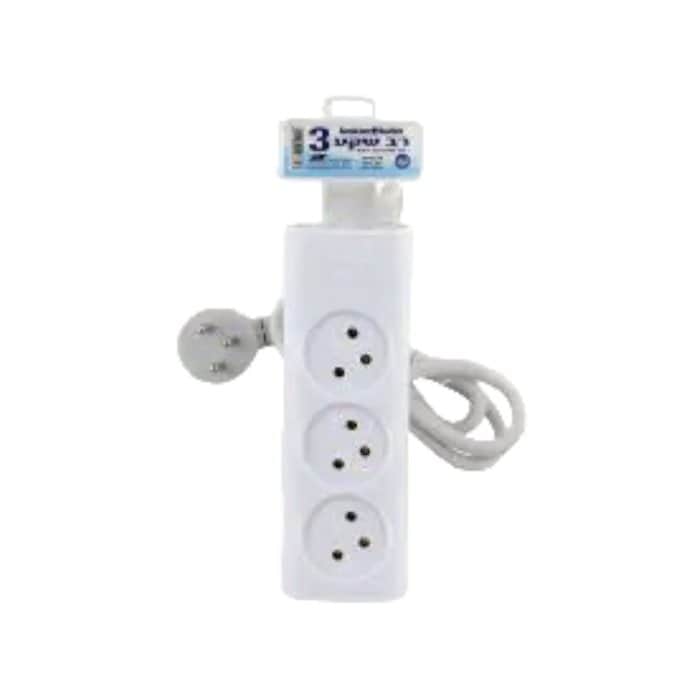 רב שקע 3 שקעים כבל באורך מטר