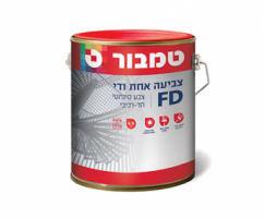 צביעה אחת ודי -FD צבע לבן 750 מ";ל