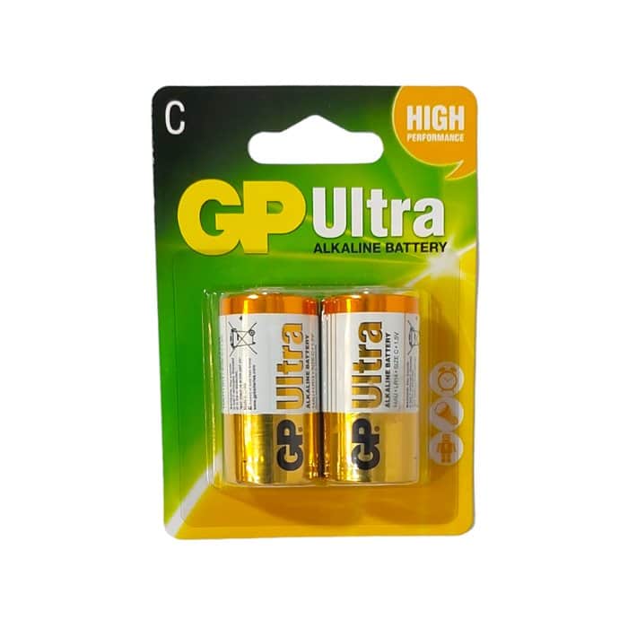 2 סוללות C אולטרה אלקליין