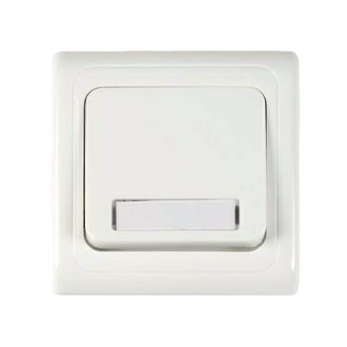 לחצן פעמון מואר 12V תחת הטיח ספיר לבן