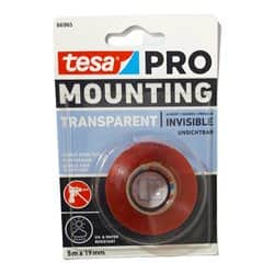 סרט הדבקה שקוף דו צדדי רוחב 19 מ"מ