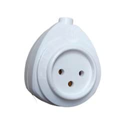 שקע כפול 2 צדדים לכבל מאריך