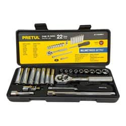 סט בוקסות 22 חלקים ידית ראצ'ט