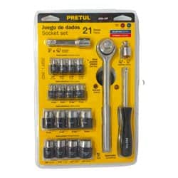 סט בוקסות 21 חלקים ידית ראצ'ט