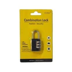 מנעול תליה קוד 3 מספרים