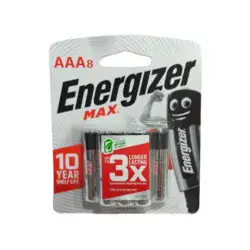 מארז 8 סוללות AAA איכותיות חברת Energizer