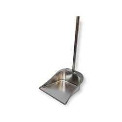כף אשפה מתכת עם ידית ארוכה