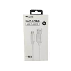 כבל מיקרו 3A USB אורך 1 מטר