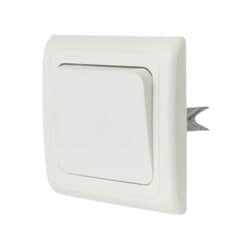 מפסק יחיד תחת הטיח ספיר לבן