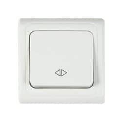 מפסק צלב תחת הטיח ספיר לבן