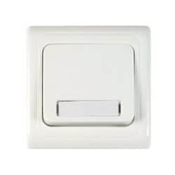 לחצן פעמון מואר 12V תחת הטיח ספיר לבן